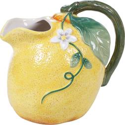 Certified International Multi-Colored 72 Citron 3-D Lemon Pitcher