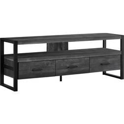 Monarch Specialties I 2823 Black Reclaimed Wood Look TV Bench 149.9x55.2cm