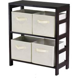 Winsome Wood Capri 2-Section Book Shelf