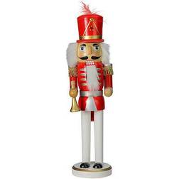 Northlight 14" Wooden with Horn Nutcracker