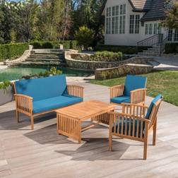 Contemporary Home Living Chat Outdoor Lounge Set