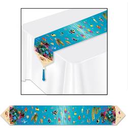 Beistle 57190 Printed Under The Sea Table Runner Pack of 12