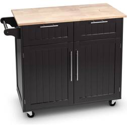 Costway Rolling Kitchen Cart Island Heavy Trolley Table