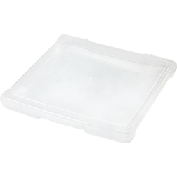 Iris USA 10 Pack Clear Scrapbook Paper Storage Boxes, Project Case