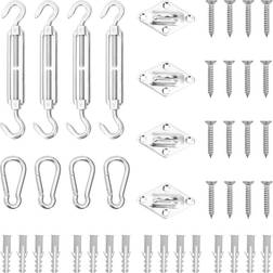 vidaXL Sunshade Sail Accessory Set Sun Screen Awning