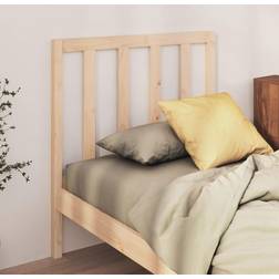 vidaXL brown, 106 Solid Wood Pine Bed Bed Headboard