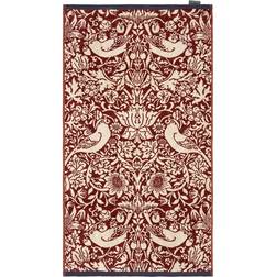 Morris & Co Strawberry Thief Bath Towel Red