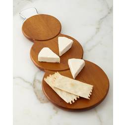 Nambe Snowman Cheese Board 2pcs