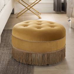 Jennifer Taylor Yolanda Gold Ottoman Foot Stool