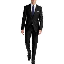 Calvin Klein Men's Slim Fit Suit Separates, Solid Navy, Long