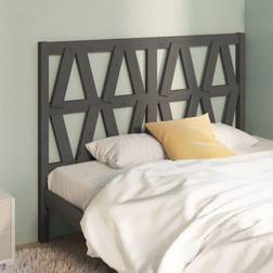 vidaXL grey, 156 Solid Wood Pine Bed Honey Bed Headboard