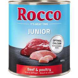 Rocco Junior Saver Pack 24 800g Poultry Beef
