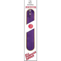 Coats & Clark All Purpose Plastic Zipper Purple