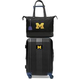 Mojo Michigan Wolverines Premium Laptop Tote Bag and Luggage Set