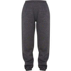 PrettyLittleThing Sweat Cuffed High Waist Joggers - Charcoal Marl