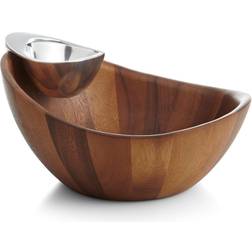 Nambe Harmony Chip & Dip Set Fruit Bowl