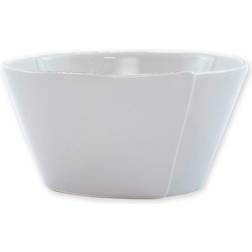 Vietri Lastra White Collection Stacking Cereal Soup Bowl