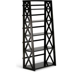 Simpli Home Kitchener Collection AXCRKIT10-HIC Ladder Book Shelf