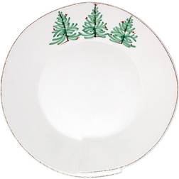 Vietri Lastra Holiday Medium Shallow Serving Bowl