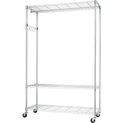 Trinity 3-Tier Rolling Garment Storage Cabinet