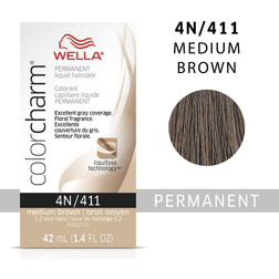 Wella ColorCharm Permanent Liquid Hair Color for Coverage, 4N Medium