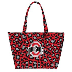 Indigo Falls Ohio State Buckeyes Leopard Weekender Tote Bag