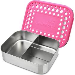 LunchBots Medium Trio Stainless Steel Bento Box Food Container