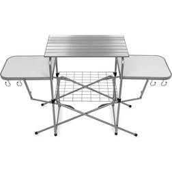 Camco Olympian Deluxe Portable Grill Table Provides Plenty of