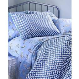 Novogratz Superking, Petite Painted Check Duvet Cover Blue