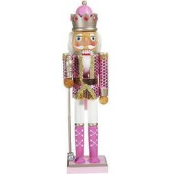 Kurt Adler 15-Inch Pink Nutcracker