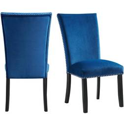 Elements Set of 2 Celine Velvet Side Kitchen Chair