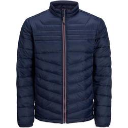 Jack & Jones High Neck Quilted Jacket - Blue/Navy Blazer