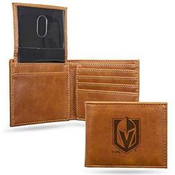 Rico Las Vegas NHL Golden Knights Laser Engraved Brown Billfold Wallet