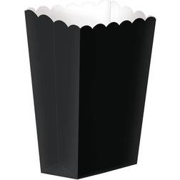 Amscan Paper Popcorn Boxes; 5.25"H x 2.5"W Black 12/Pack 5 Per Pack 370221.1