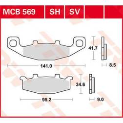 TRW Pad brake Organic Allround