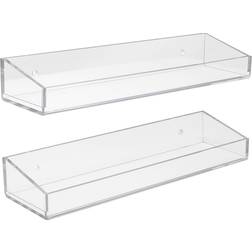 Sorbus Acrylic Floating Display Shelves, Clear Shelf Spice Rack