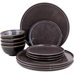 Porland Rock 12 Piece Porcelain/Ceramic Dinner Set