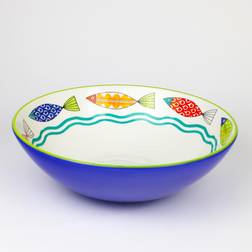 Euro Ceramica Fresh Catch 13" Serving Bowl