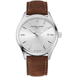 Frederique Constant Classics Watch, 40mm Silver/Brown