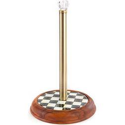 Mackenzie-Childs Courtly Check Wood Paper Towel Holder