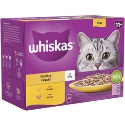 Whiskas 96 85g 11+ poultry feasts mixed senior