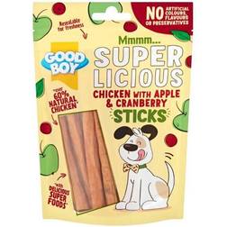 Good Boy Superlicious Chicken, Apple & Cranberry Stick Dog Treats