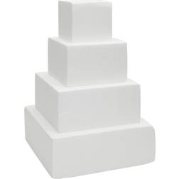 Bright Creations Square Foam Dummy Wedding Display Cake Pan