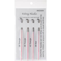 Wistyria Editions Felting Needles 4/Pkg-Size 36, 38 & 40 Triangle, Size 38 Star