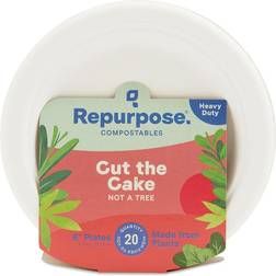 Repurpose, 6" Eco-Dessert Plates, 20 Count