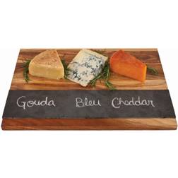 Twine Wood with Slate Cheese Charcuterie Serving Tray