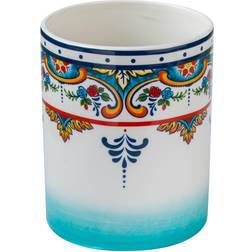 Euro Ceramica Zanzibar Artisan Crock Utensil Holder