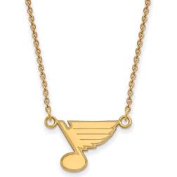 LogoArt Women's St. Louis Blues Gold Plated Pendant Necklace