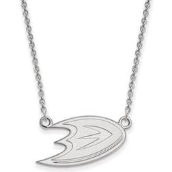 LogoArt Sterling Silver NHL Anaheim Ducks Necklace