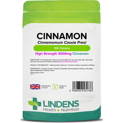 Lindens Health + Nutrition Cinnamon 2000mg 100 pcs